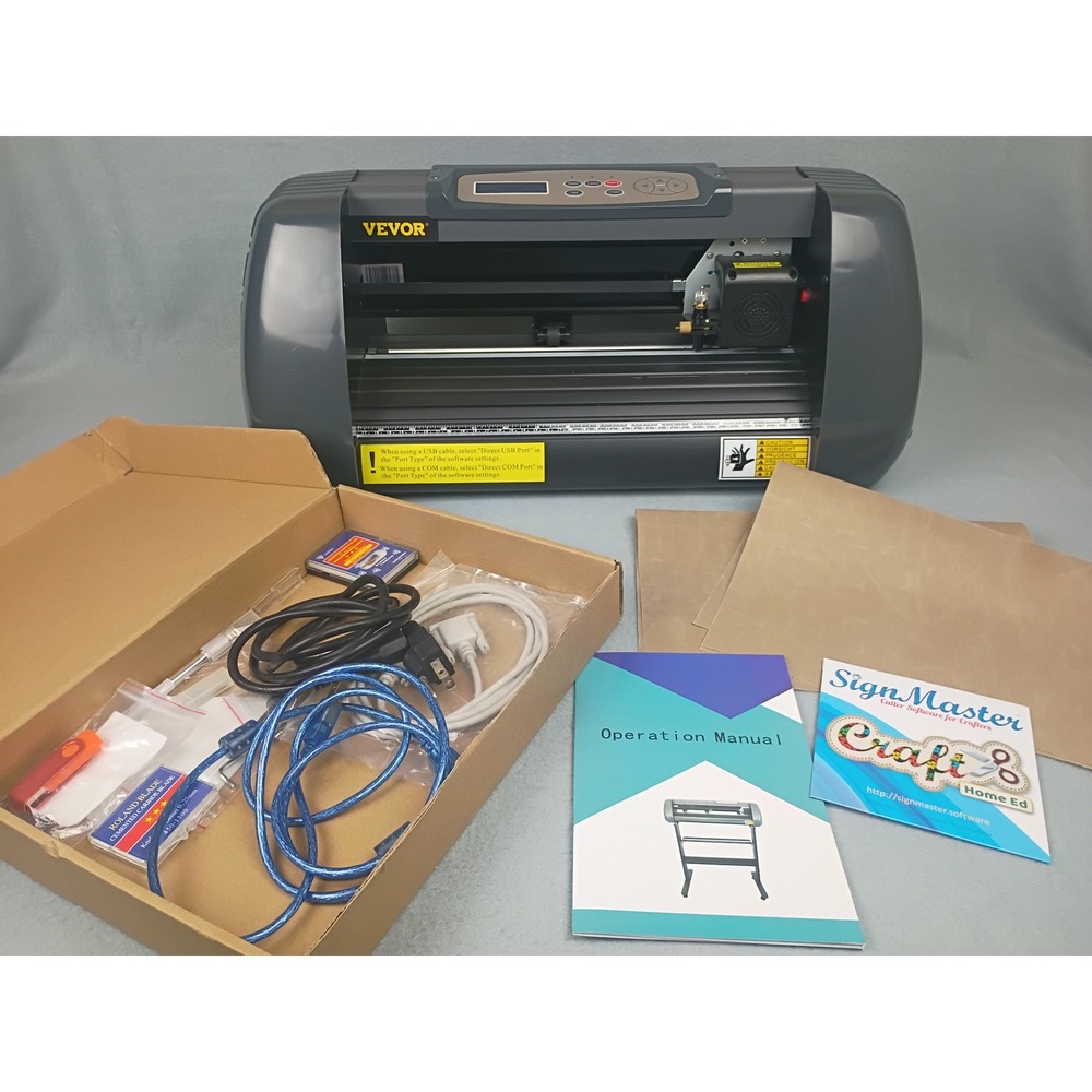 VEVOR SK-375T Vinyl Cutter Plotter Machine with SignMaster Software and Blades